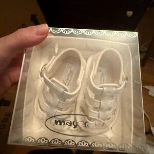 Mayoral White baby Sandals brand new in the packaging